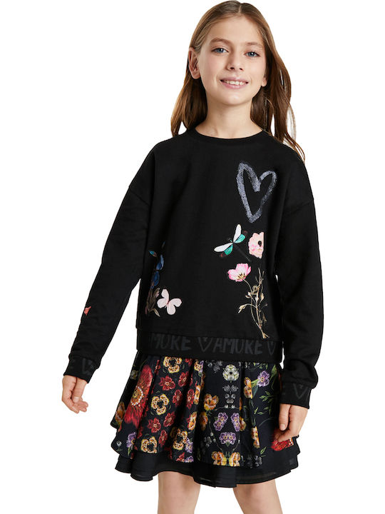 Kinder-Sweatshirt Schwarz Alicia