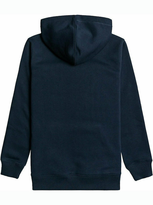 Kinder-Sweatshirt mit Kapuze und Taschen Marineblau Rotor Fill