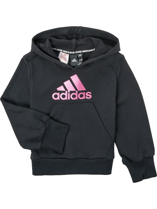 adidas Παιδικό Φούτερ με Κουκούλα και Τσέπες Μαύρο Future Icons