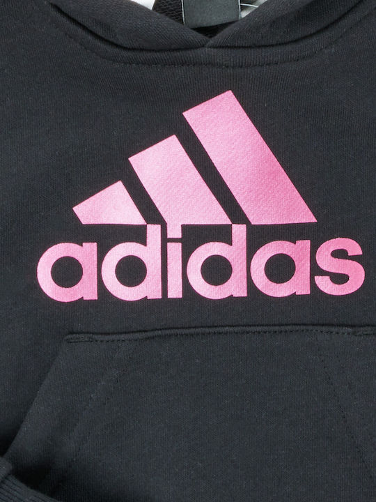 Kinder-Sweatshirt mit Kapuze und Taschen Schwarz Future Icons
