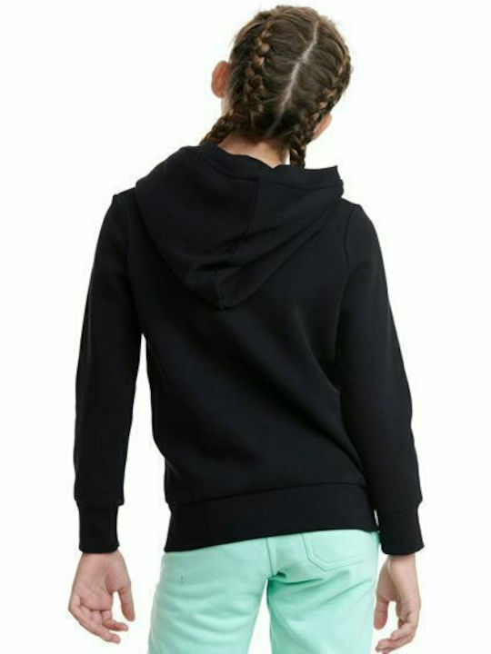 Kids Sweatshirt with Hood and Pockets Black