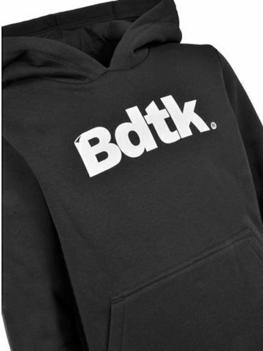 Kids Sweatshirt with Hood and Pockets Black