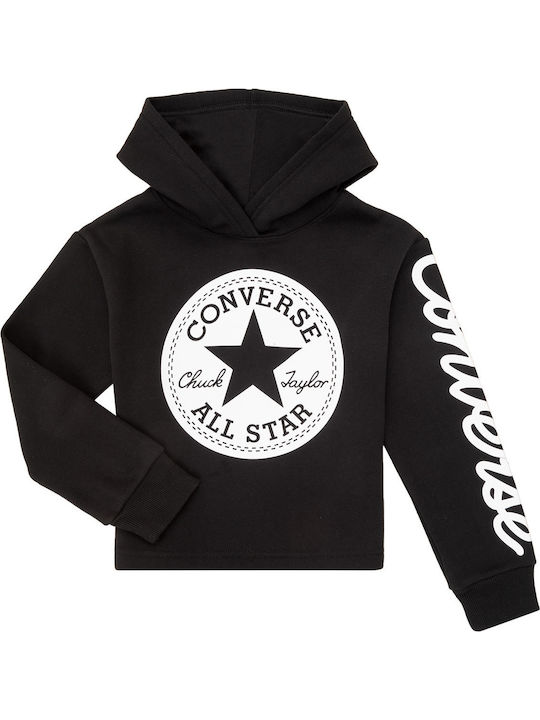 Kids Sweatshirt with Hood Black CHUCK