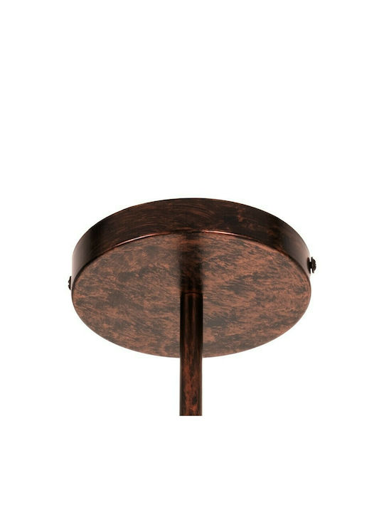 GloboStar Zane Pendant Light Copper Rail for 6 Bulbs E27 71x15x100cm