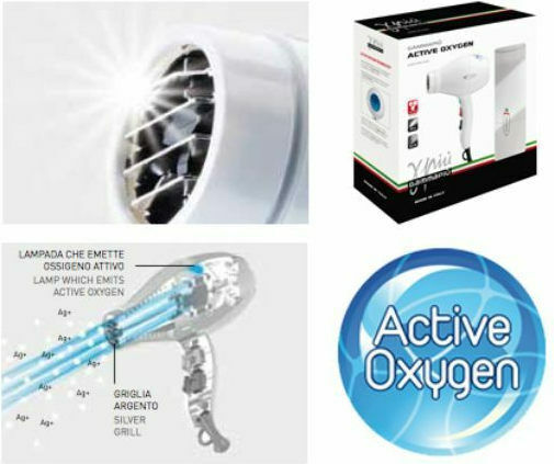 GammaPiu Active Oxygen White Επαγγελματικό Πιστολάκι Μαλλιών 2100W
