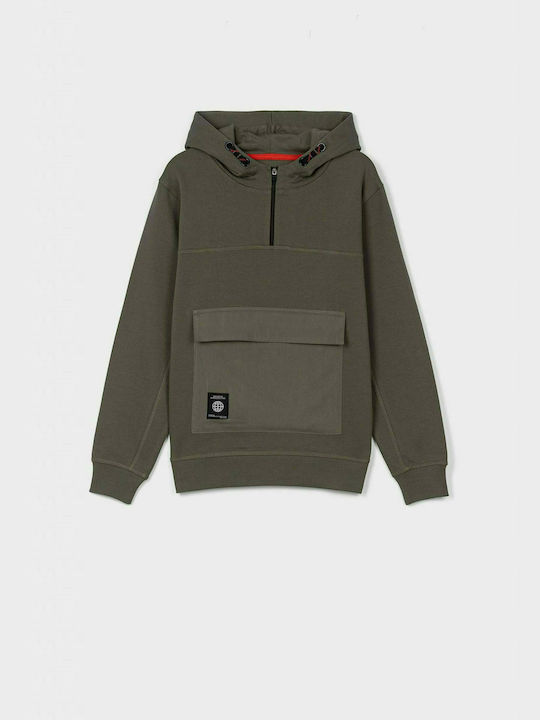 Tiffosi Kids Sweatshirt with Hood Khaki