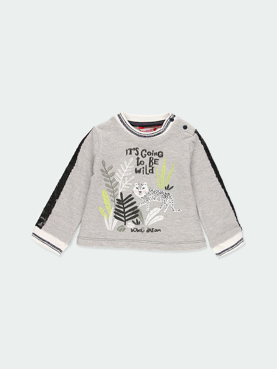 Fleece Kids’ Sweatshirt Grey Its Going to be Wild