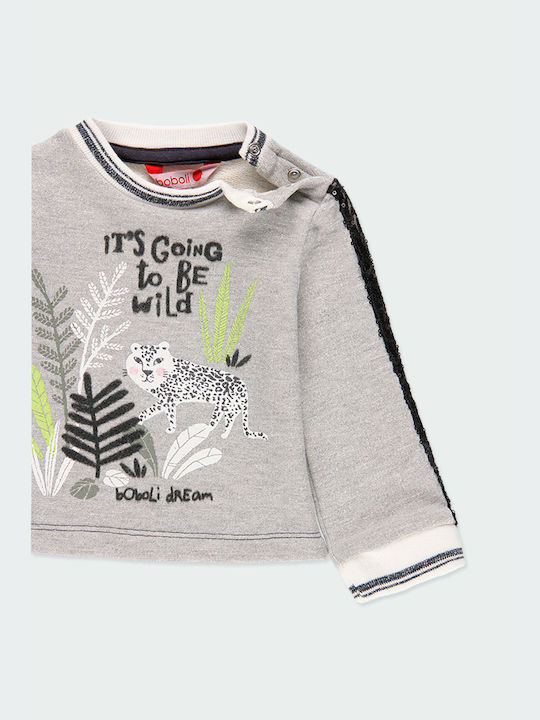 Fleece Kids’ Sweatshirt Grey Its Going to be Wild