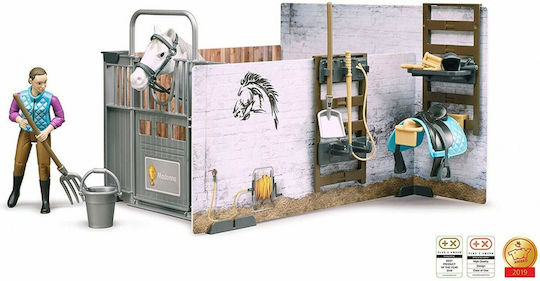 Bruder Bruder Miniatur-Spaßspielzeug Stall Mit Pferd & Reiter Für 5+ Jahre Mehrfach