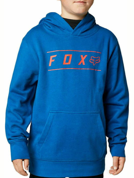 Fleece Παιδικό Φούτερ με Κουκούλα και Τσέπες Μπλε Youth