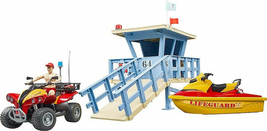 Bruder Life Guard Station with Quad and Personal Water Craft