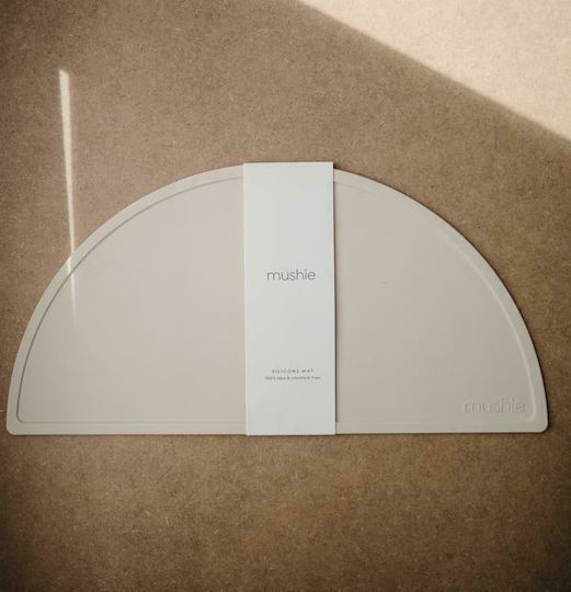 Mushie Beige Placemats Shifting Made of Plastic