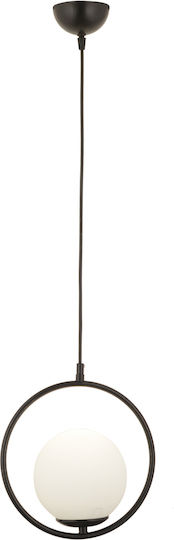 HomeMarkt Pendant Light Black Ball with Socket E27 25cm
