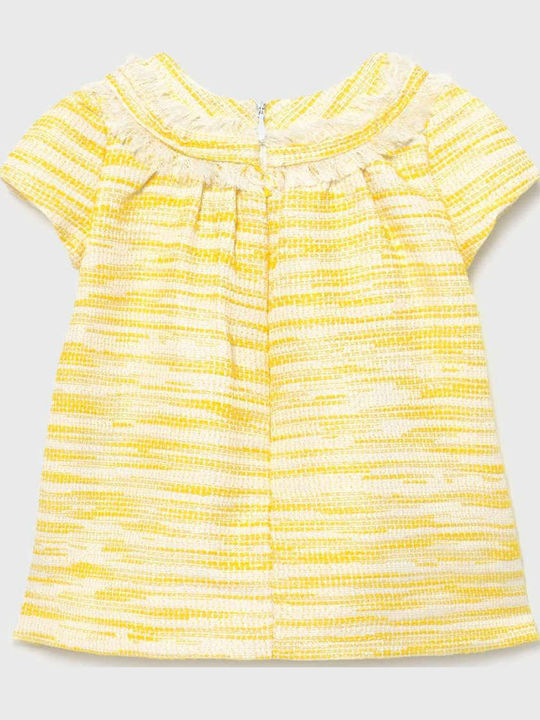 Children's Dress Short Sleeve Yellow