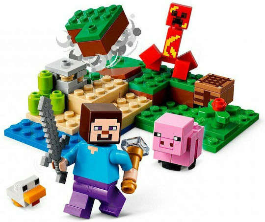 LEGO Minecraft The Creeper Ambush pentru 7+ Ani