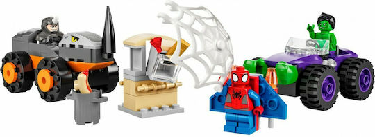 LEGO Spider-Man Hulk vs. Rhino Truck Showdown για 4+ Ετών