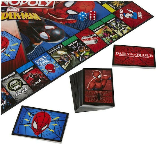 Board Game Monopoly Spiderman for 2-6 Players 8+ Years Old (EN) Hasbro