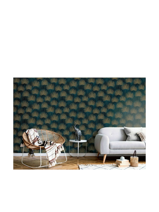 Wallpaper Blue / Brown L1005xW53cm