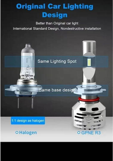 Bizzar Lampen Auto R3 Head Light HB4-9006 LED 6500K Kaltes Weiß 12V 70W 2Stück