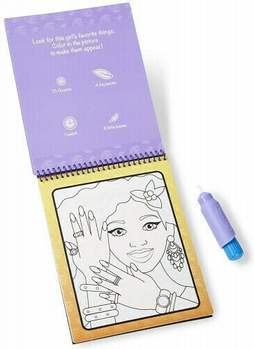 Melissa & Doug Ζωγραφική Water Wow! Makeup & Manicure - On The Go Travel Activity για Παιδιά 3+ Ετών
