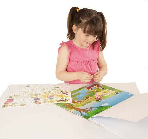Melissa & Doug Άλμπουμ Αυτοκόλλητων Princess Castle Reusable Sticker Pad για Παιδιά 3+ Ετών