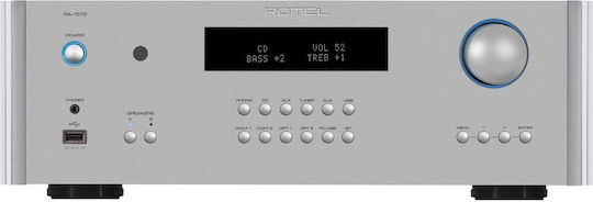 Rotel RA-1572 Ολοκληρωμένος Ενισχυτής Hi-Fi Stereo 120W/8Ω Ασημί