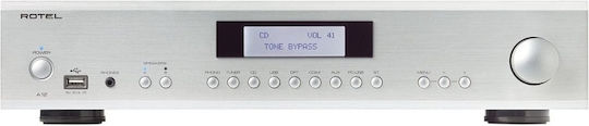 Rotel A12 Integrated Hi-Fi Amplifier Stereo 60W/8Ω Silver