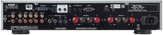 Rotel A12 Integrated Hi-Fi Amplifier Stereo 60W/8Ω Silver