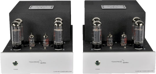 Tsakiridis Devices Apollon Λαμπάτος Τελικός Ενισχυτής Hi-Fi Mono 70W/8Ω Ασημί