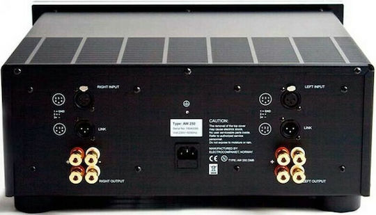 Electrocompaniet AW250 R Τελικός Ενισχυτής Hi-Fi Stereo 380W/4Ω 250W/8Ω Μαύρος