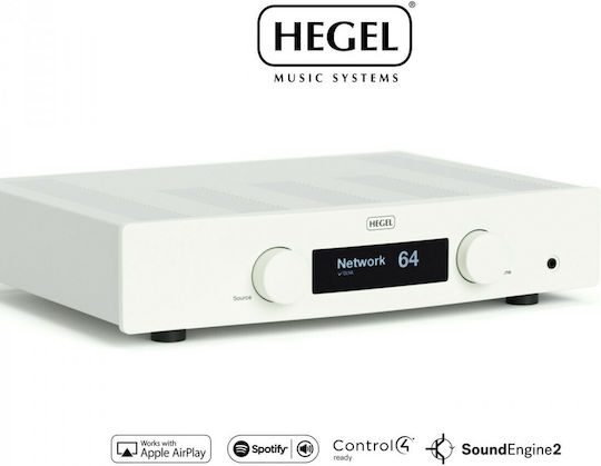 Hegel H120 Ολοκληρωμένος Ενισχυτής Hi-Fi Stereo 75W/8Ω Λευκός
