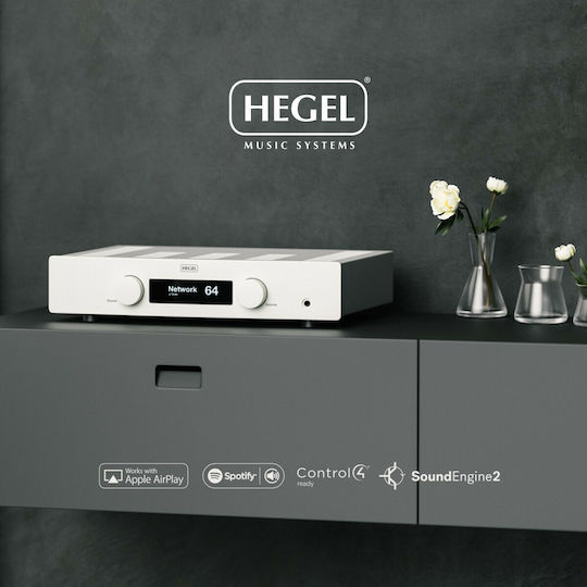 Hegel H120 Ολοκληρωμένος Ενισχυτής Hi-Fi Stereo 75W/8Ω Λευκός