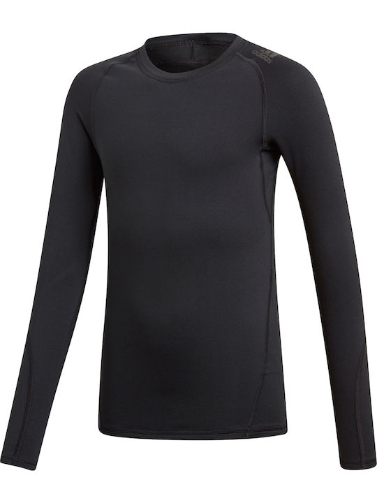 Alphaskin Kids Thermal Shirt Black