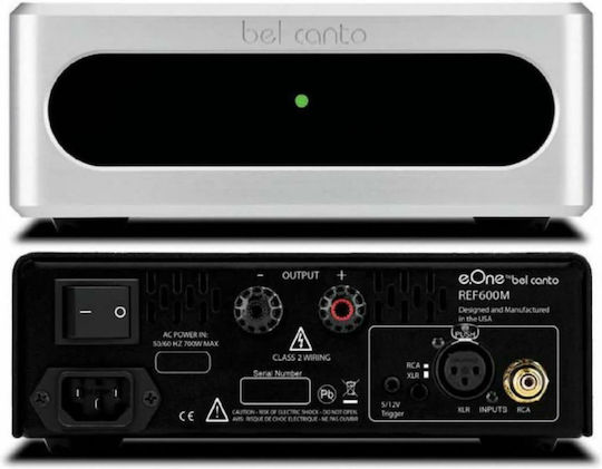Bel Canto REF600M Leistungsverstärker Hi-Fi-Verstärker Mono 600W/4Ω 300W/8Ω Silber