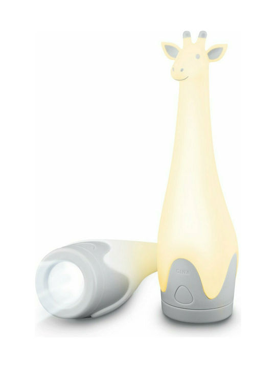 Zazu Kids Decorative Lamp Gina Giraffe with Color Changes White