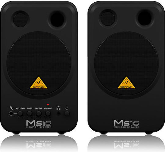 Behringer MS-16 Studio Monitor Lautsprecher 4" 16W Paar Schwarze