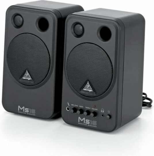 Behringer MS-16 Studio Monitor Lautsprecher 4" 16W Paar Schwarze