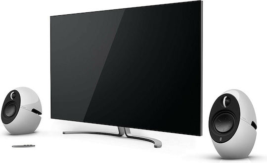 Edifier e25HD Luna HD Αυτοενισχυόμενα Ηχεία με Bluetooth 74W (Ζεύγος) Λευκά