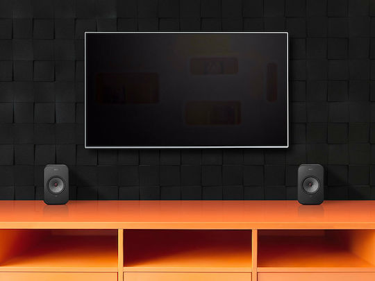 Kef LSX Αυτοενισχυόμενα Ηχεία 2 Δρόμων με Wi-Fi & Bluetooth 70W (Ζεύγος) Μαύρο