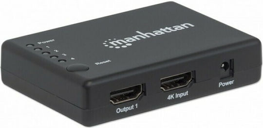 Manhattan IDATA HDMI-4K4PMH 4-way 4K HDMI Splitter 450003