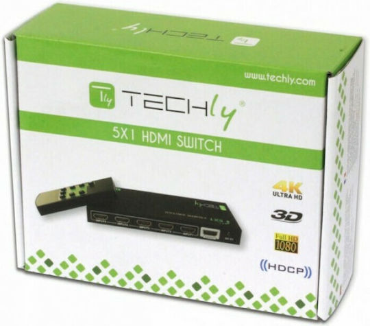 Techly IDATA HDMI-4K51 HDMI Switch IDATA HDMI-4K51