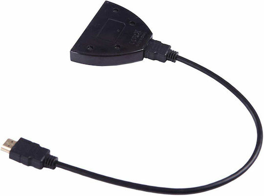 Pigtail 3D UHD 3 είσοδοι/1 έξοδος HDMI Switch 04.004.0034