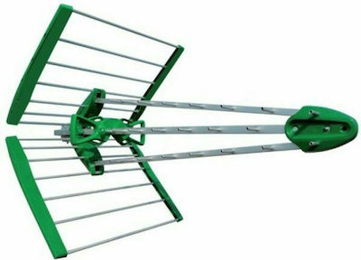 Ikusi HDTF-C48V Outdoor TV Antenna (without power supply) FLASHD LTE UHF TV (470-694 MHz) Green Connection via Coaxial Cable