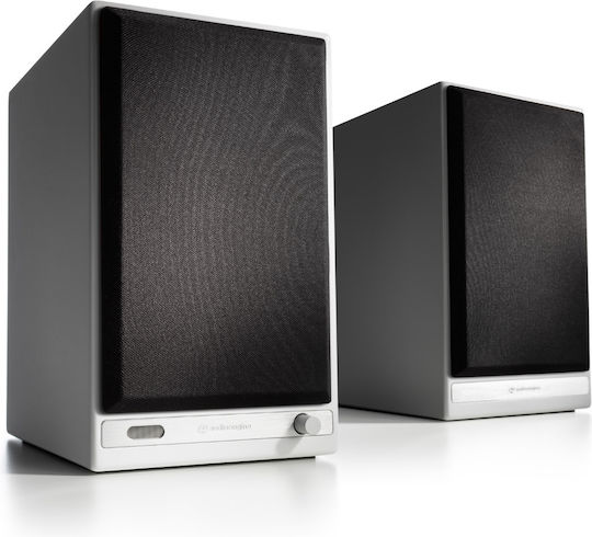 Audioengine HD6 Αυτοενισχυόμενα Ηχεία με Wi-Fi & Bluetooth 50W (Ζεύγος) Λευκά