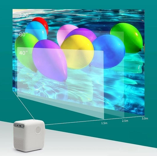 Wanbo T2 Free Mini Projector LCD Λάμπας LED με Ενσωματωμένα Ηχεία
