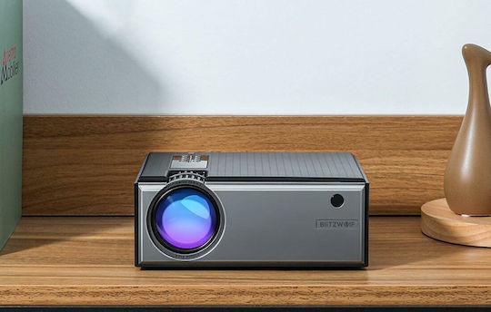 BlitzWolf BW-VP1 Projector LCD HD Standard Lamp with Wi-Fi and Built-in Speakers Black
