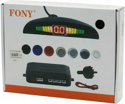 Car Parking System with Screen and 4 Sensors in Black Colour 84863974