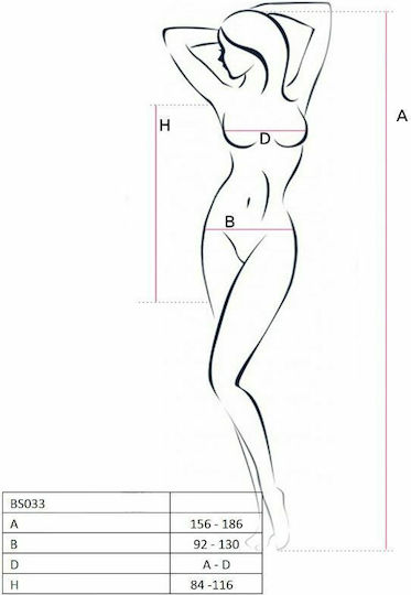 Passion Bodystocking Dress Style - White