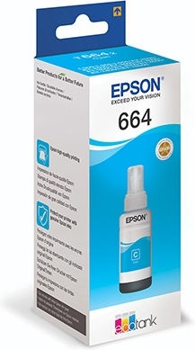 Epson 664 Original InkJet Printer Ink Cyan (C13T66424A)