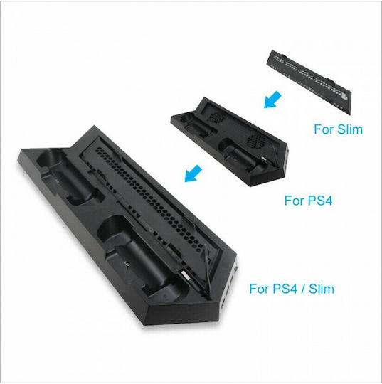 Dobe PS4 / Slim Charging & Cooling Stand Charging Station for 2 controllers PS4 Black